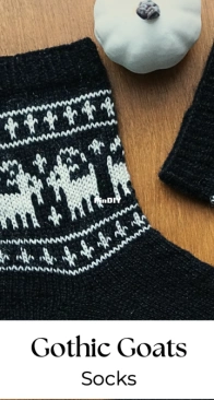 Gothic Goat Socks by Sarah Louise Jackson
