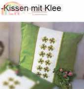 Madeira Leaflet - Pillow with Clover /Kissen mit Klee by Silvia Maria Braucks