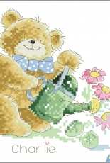 Heritage Stitchcraft CFWF805 - Charlien Friends - Watering the Flowers by Margaret Sherry