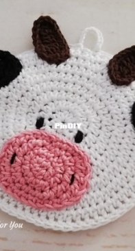 Crochet For You - Erangi Udeshika - Cow Potholder - Spanish - Free
