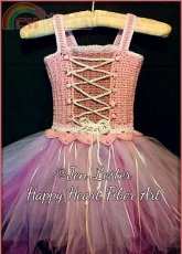 Happy Heart Fiber Art - Jen Lester-Fairytale Princess Costume Crochet Tutu Dress