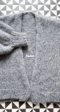Gray Fluff Sweater by Ola Otuli-English,Polish-Free
