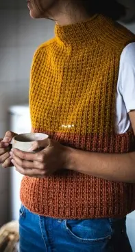 Timbo Vest by Gabriella Calderini-English,Spanish -Free