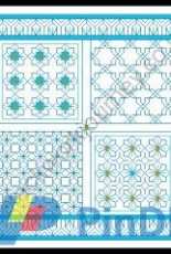 Elizabeth Almond FR0068 Itznik Tiles - Blackwork pattern - Free