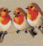 Vervaco 76.148 Three Robins (pat)