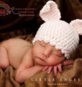 Sunset Crochet and Quilt - Bonnie Potter - Pink Bunny Hat