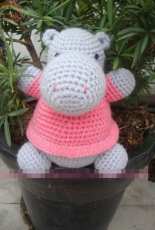 Hippo in pink