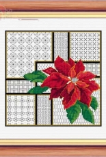 Needlecrafts Poinsettia and Blackwork