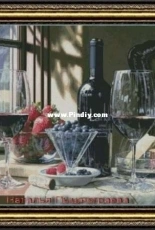 Still Life With Wine by Natalia Pyshnograeva