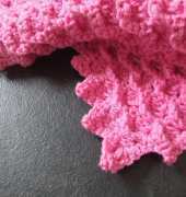 Thomasina Cummings Designs - Curling leaves candlewick baby blanket