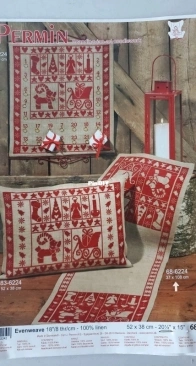 Permin 68-6224 Christmas Spirit Table Runner - xsd