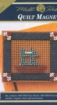 Mill Hill Quilt Magnets MHQM2 Sailboat Quilt square
