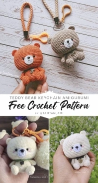 TamTam Ami Crochet - Teddy Bear Keychain - Spanish - Free
