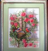 Lanarte 34808 PN-0008020 Nesting Birds in Rambler Rose