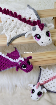 Crochimal - Pia Franziska - Granny Square Dragon
