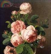 Golden Kite GK 1105 - Still Life of Roses in a Glass Vase