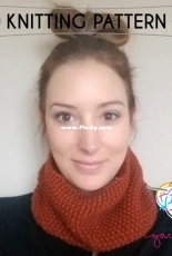 Easy Seed Stitch Cowl by The Yarnover-Free