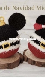 Marhila - Christmas Mickey Ornaments - Bola de Navidad Mickey - English and Spanish - Free
