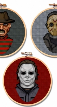 PixelPerfectPatterns - No.53 - Icons Of Horror Series 1