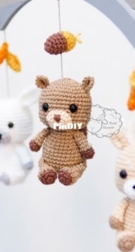 Receitas Carneirinho - Izabel Carneiro - Forest Animals Mobile - Móbile Animais do Bosque - Portuguese