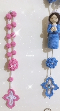 Crafty genes Indonesia  - Sofie Julien Versluys - Wall Rosary Big and Small - Rozenkrans voor aan de muur groot en klein - Dutch