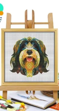 Awesome Pattern Studio - CS2143 - Mandala Tibetan Terrier XSD