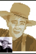 Stitch a Star - John Wayne from Cross Stitcher 218 XSD