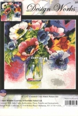 Design Works 2850 Watercolor Anemones XSD