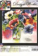 Design Works 2850 Watercolor Anemones XSD