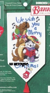 Dimensions - 8727 - Christmas Paws Banner