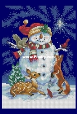 Dimensions - The Gold Collection Petites 8561 Midnight Snowman XSD