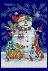 Dimensions - The Gold Collection Petites 8561 Midnight Snowman XSD