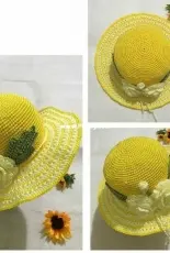 Vietnamcrochet - Yellow hat - Vietnamese - Free