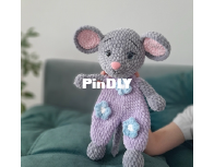 AnnaCrochetAmigurumi - Knitted Toy Zoo - Anna Prishenko - Anna Prishchenko - Mouse Snuggler