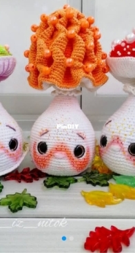 Crochet mushroom - zverushki iz nitok - any lenguaje