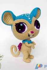 Inspired Crochet Toys  - Elena Pichugina - Littlest Pet Shop Sweet Brown Mouse
