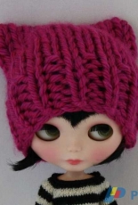 Pussy Hat for Blythe by Anne Heidemann-Free