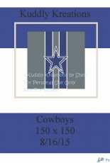 Kuddly Kreations -Michelle Cox - Dallas Cowboy