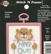 Needle Magic Inc. NMI Stitch N Frame 4135 - Keep Out Bear