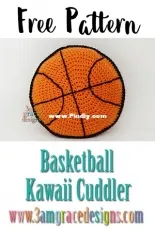 3am Grace Designs - Donna Vasquez Beavers and Michaelene Nelson - Basketball Kawaii Cuddler - Free