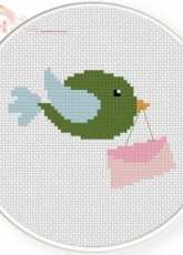 Daily Cross Stitch - Bird Messenger