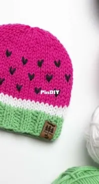 Fox & Pine Stitches-Watermelon Hat Baby Children by Tara Marie-Free Version