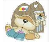 Sleeping teddy bear