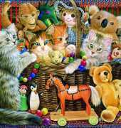 HAEDLAI 4135 Cats in The Toy Box