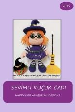 Happy Kids Amigurumi Designs - Cute Little Witch - Turkish