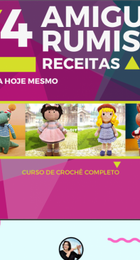 4 Amigurumis receitas passo passo - Portuguese