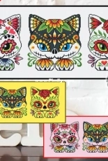 Soda SO-OP78 - Three Cats Sugar Skull