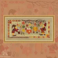 Owl Forest Embroidery - 0250-MGZ-E - Gnome Studio Painting