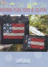 SamSarah Design 9041 - Fresh Mesh: Waving Flag Tote & Clutch