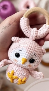 Soboleva Toys - Anastasia Soboleva - Анастасия Соболева - Rattle owl - Погремушка Совенок - Russian - Free